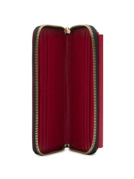 HERITAGE Gro&szlig;e Brieftasche mit Tasche schwarzer Lack - Brieftaschen Damen