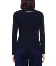 JOHN RICHMOND DESTINYS Rollkragenpullover mit Kn&ouml;pfen blau - Damenpullover - 3