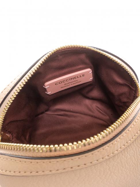 REMI Mini-Umh&auml;ngetasche aus strukturiertem Leder neues Rosa - Damentaschen