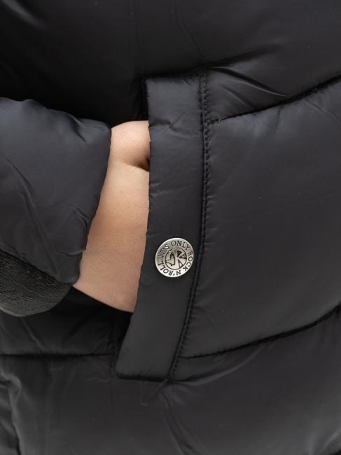 HARU Wattierte Jacke mit Kapuze Schwarz - Kinder Jacken