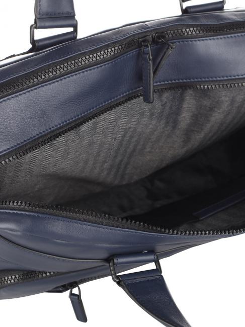 SETEBOS 15-Zoll-Laptop-Aktentasche aus Leder Blau - Arbeitstaschen