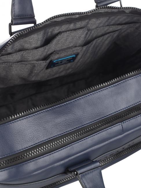 SETEBOS 15-Zoll-Laptop-Aktentasche aus Leder Blau - Arbeitstaschen