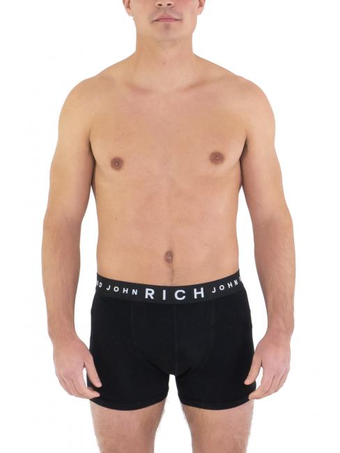 MIRKHY Set aus 3 Boxershorts mit kontrastierendem Logo Schwarz - Herrenslip
