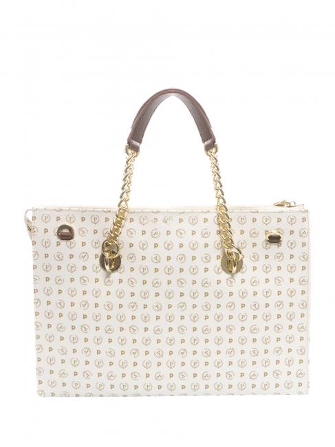 Heritage Classic Handshopper, mit Schulterriemen elfenbein / braun - Damentaschen