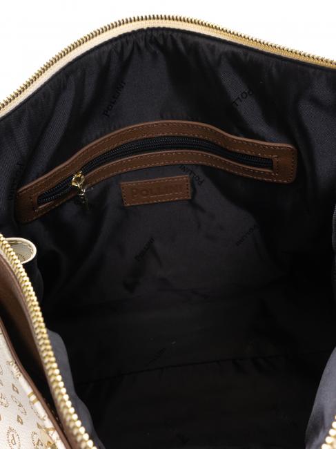 Heritage Classic Handshopper, mit Schulterriemen elfenbein / braun - Damentaschen