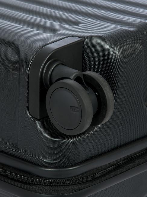 CAPRI Großer Trolley mit USB-Anschluss Schwarz - Harte Trolleys