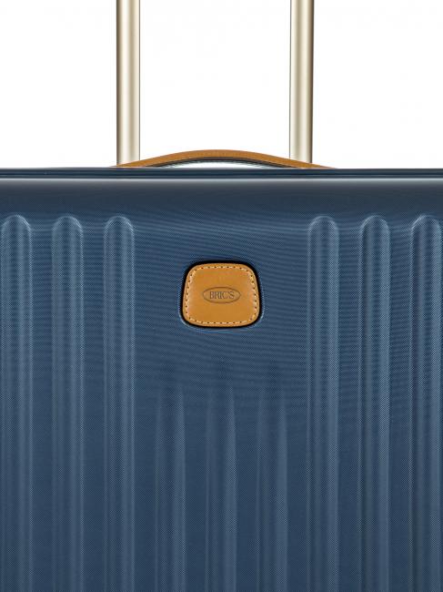 CAPRI Großer Trolley mit USB-Anschluss Blau - Harte Trolleys