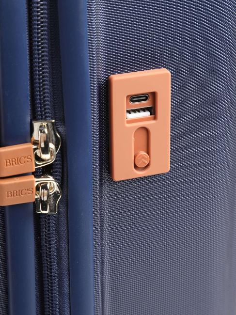 CAPRI Handgepäck mit USB-Anschluss Blau - Handgepäck