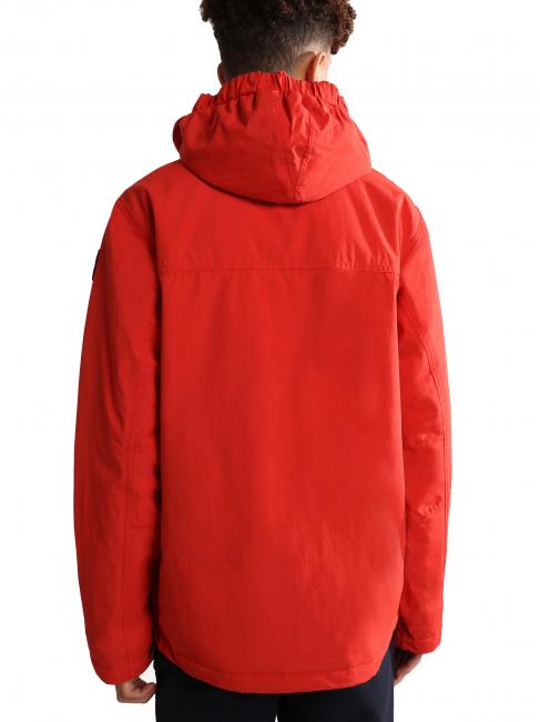 KIDS RAINFOREST WINTER Anorak-Jacke rote Mohnblumen - Kinder Jacken