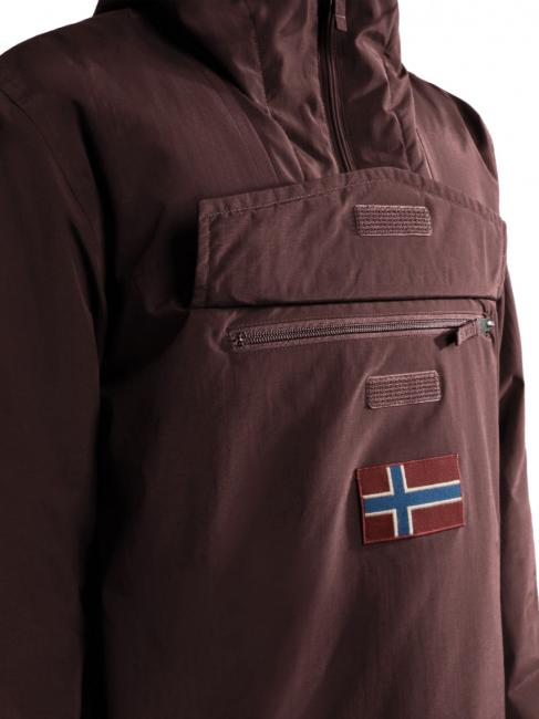 RAINFOREST WINTER 3 Wasserdichte Jacke mit Kapuze Burgunder Fudge - Herrenjacken