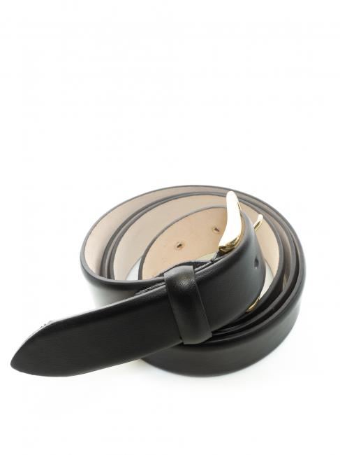 Lederg&uuml;rtel liscia  Schwarz - G&uuml;rtel