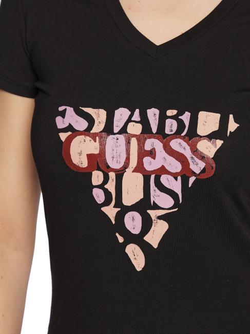 AMALIA T-Shirt mit V-Ausschnitt jetbla - T-Shirts und Tops f&uuml;r Damen