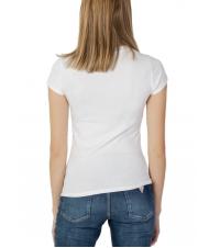 GUESS FLAME LOGO T-Shirt aus Stretch-Baumwolle - T-Shirts und Tops f&uuml;r Damen