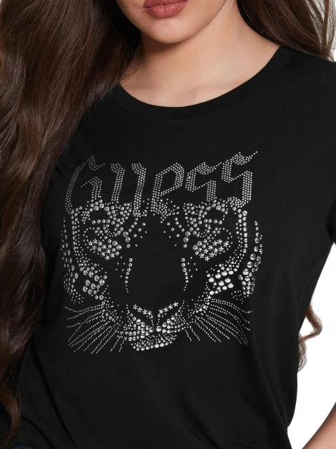LOGO TIGER EASY T-Shirt mit Nieten jetbla - T-Shirts und Tops f&uuml;r Damen