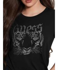 GUESS LOGO TIGER EASY T-Shirt mit Nieten jetbla - T-Shirts und Tops f&uuml;r Damen - 3
