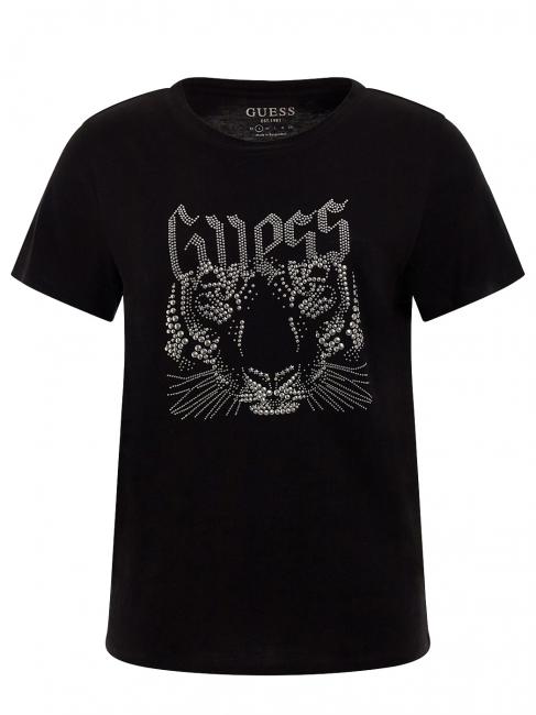LOGO TIGER EASY T-Shirt mit Nieten jetbla - T-Shirts und Tops f&uuml;r Damen