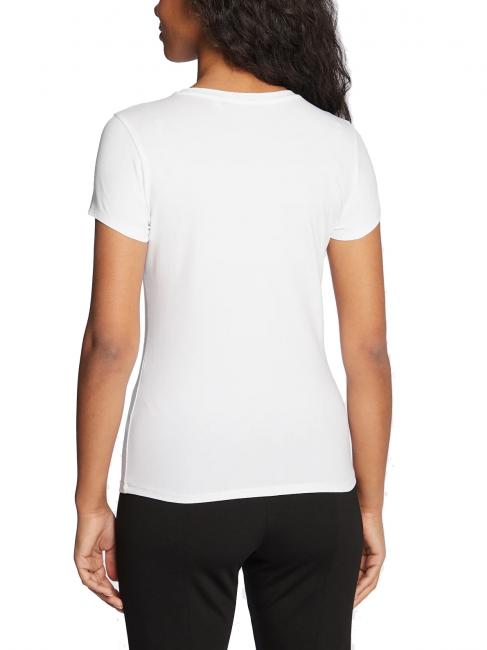 TRIANGLE CRYSTAL LOGO Baumwoll-T-Shirt mit Strasssteinen purwei&szlig; - T-Shirts und Tops f&uuml;r Damen