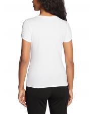GUESS TRIANGLE CRYSTAL LOGO Baumwoll-T-Shirt mit Strasssteinen - T-Shirts und Tops f&uuml;r Damen
