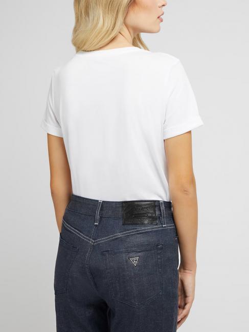 AURELIA Baumwoll-T-Shirt mit Aufdruck purwei&szlig; - T-Shirts und Tops f&uuml;r Damen