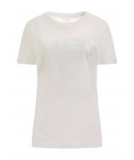 GUESS AURELIA Baumwoll-T-Shirt mit Aufdruck purwei&szlig; - T-Shirts und Tops f&uuml;r Damen - 3