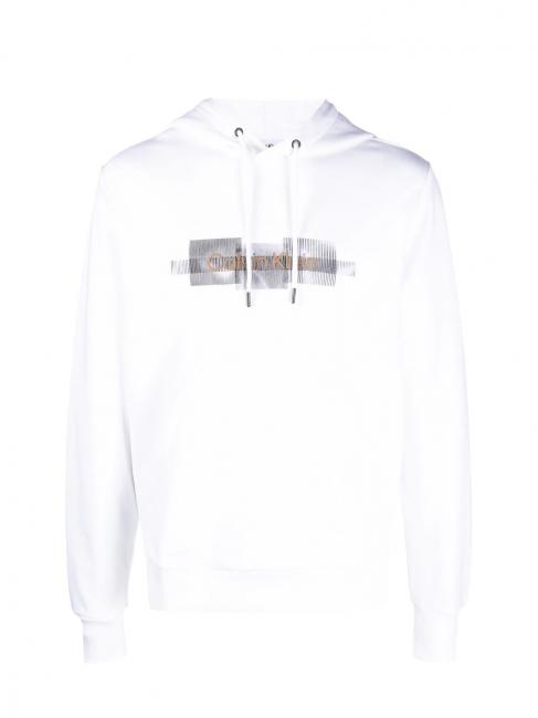BOX STRIPED LOGO Kapuzenpullover Helles Weiss - Sweatshirts Herren