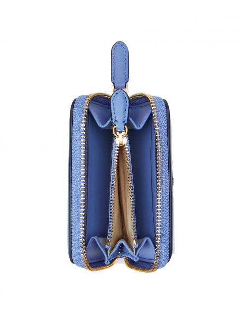OVL JACQUARD Kleines Portemonnaie mit Rei&szlig;verschluss prnt khaki mjcqrd/nw englisch blau - Brieftaschen Damen