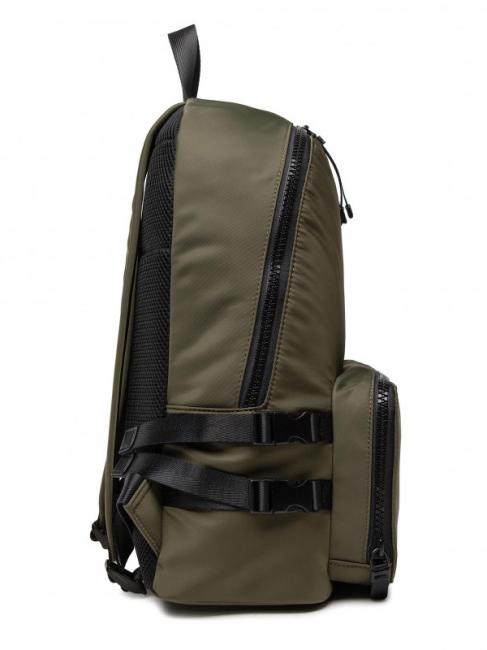 SPEEDY LETTERING Nylon-Rucksack, 15,6-Zoll-PC-Halterung gr&uuml;ne Olive / Stein - PC-Rucks&auml;cke