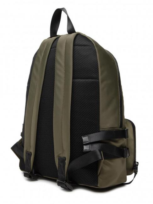 SPEEDY LETTERING Nylon-Rucksack, 15,6-Zoll-PC-Halterung gr&uuml;ne Olive / Stein - PC-Rucks&auml;cke
