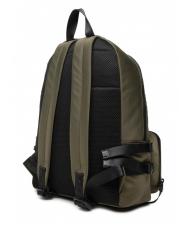 TRUSSARDI SPEEDY LETTERING Nylon-Rucksack, 15,6-Zoll-PC-Halterung gr&uuml;ne Olive / Stein - PC-Rucks&auml;cke - 4