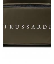 TRUSSARDI SPEEDY LETTERING Nylon-Rucksack, 15,6-Zoll-PC-Halterung gr&uuml;ne Olive / Stein - PC-Rucks&auml;cke - 5