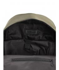 TRUSSARDI SPEEDY LETTERING Nylon-Rucksack, 15,6-Zoll-PC-Halterung gr&uuml;ne Olive / Stein - PC-Rucks&auml;cke - 6