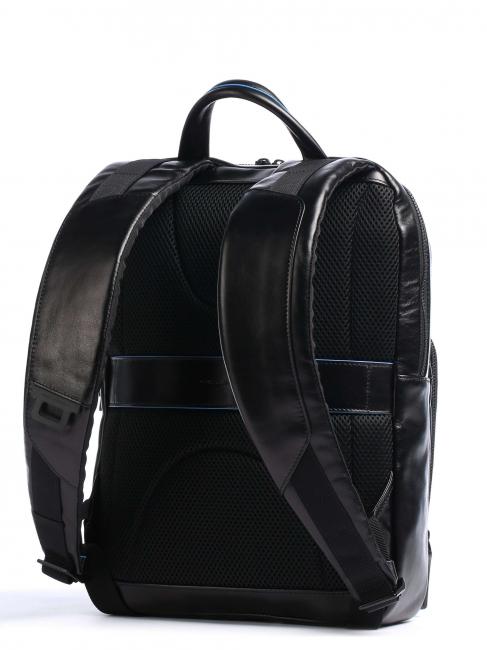 BLUE SQUARE Revamp Laptop-Rucksack 14", aus Leder Schwarz - PC-Rucksäcke