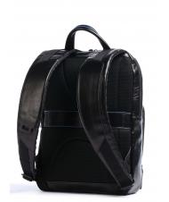 PIQUADRO BLUE SQUARE Revamp Laptop-Rucksack 14", aus Leder Schwarz - PC-Rucksäcke - 2