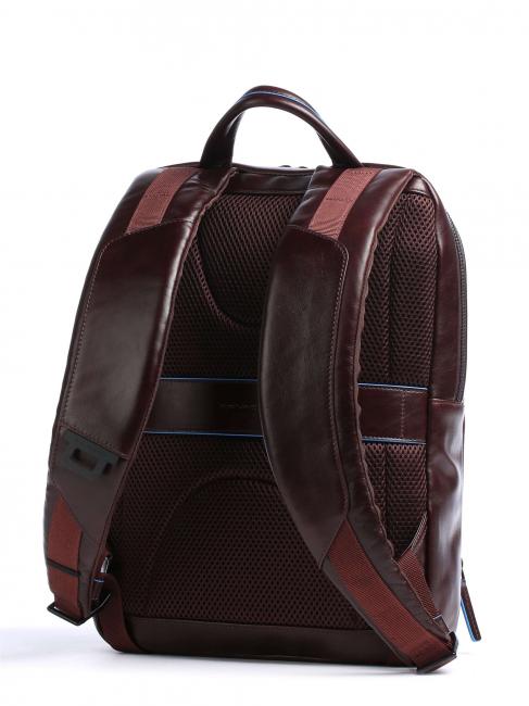 BLUE SQUARE Revamp Laptop-Rucksack 14", aus Leder MAHAGONI - PC-Rucksäcke