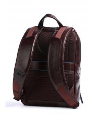 PIQUADRO BLUE SQUARE Revamp Laptop-Rucksack 14", aus Leder MAHAGONI - PC-Rucksäcke - 2