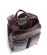 PIQUADRO BLUE SQUARE Revamp Laptop-Rucksack 14", aus Leder MAHAGONI - PC-Rucksäcke - 3