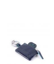 PIQUADRO BLUE SQUARE Schlüsselanhänger mit Connequ Blau - Schlüsselanhänger und Schlüsseletuis - 2