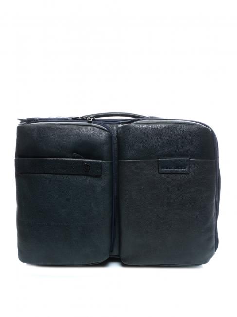 P15 PLUS Lederrucksack für 17" PC Blau - PC-Rucksäcke