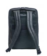 PIQUADRO P15 PLUS Lederrucksack für 17" PC Blau - PC-Rucksäcke - 3