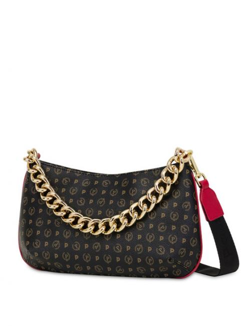 HERITAGE Umhängetasche mit Kettengriff schwarzer Lack - Damentaschen