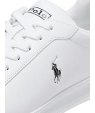 RALPH LAUREN HERITAGE COURT II NAPPA Ledersneaker f&uuml;r Herren wei&szlig; schwarz - Herrenschuhe - 3