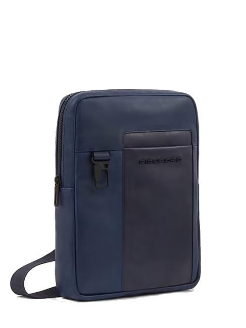 FINN iPad-Tasche aus Leder Blau - Umhängetaschen Herren