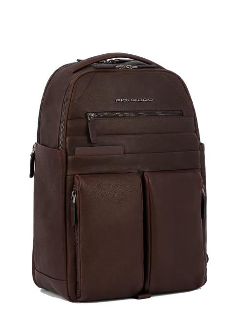 PAAVO Laptop-Rucksack 15,6", aus Leder MORO - PC-Rucksäcke
