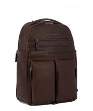 PIQUADRO PAAVO Laptop-Rucksack 15,6", aus Leder - PC-Rucksäcke