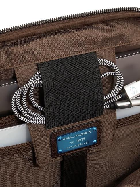 PAAVO Laptop-Rucksack 15,6", aus Leder MORO - PC-Rucksäcke