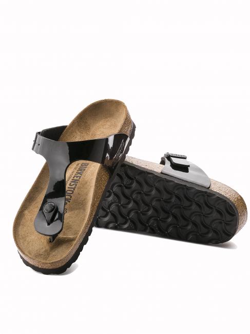 GIZEH Birko-Flor-Lack Schwarz - Schuhe Unisex