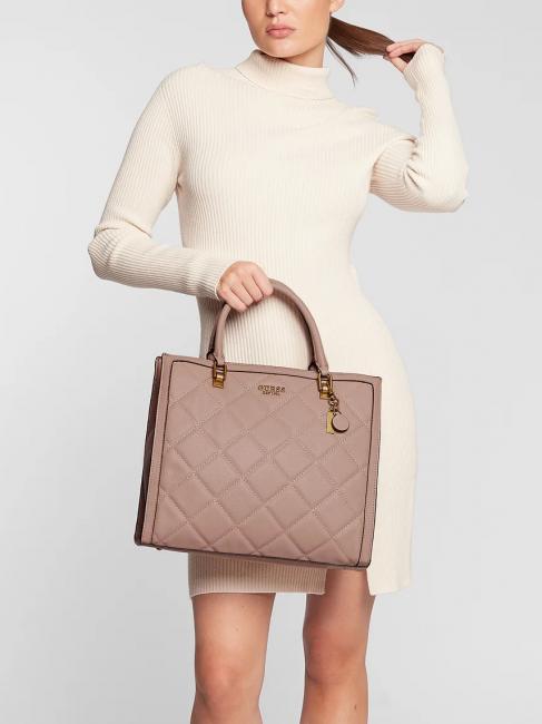 ABEY ELITE Tote Handtasche, mit Schultergurt Rosenholz - Damentaschen