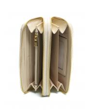 POLLINI COCCO LUX Gro&szlig;es Portemonnaie mit Rei&szlig;verschluss Elfenbein - Brieftaschen Damen - 2