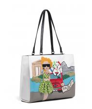 BRACCIALINI CARTOLINE ROMA Umh&auml;ngetasche Fantasie - Damentaschen - 2