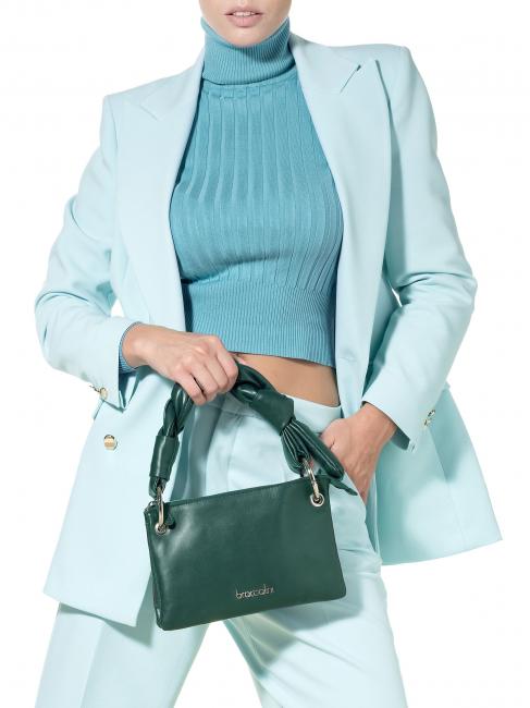 CHARLIZE Kleine Ledertasche GR&Uuml;N - Damentaschen